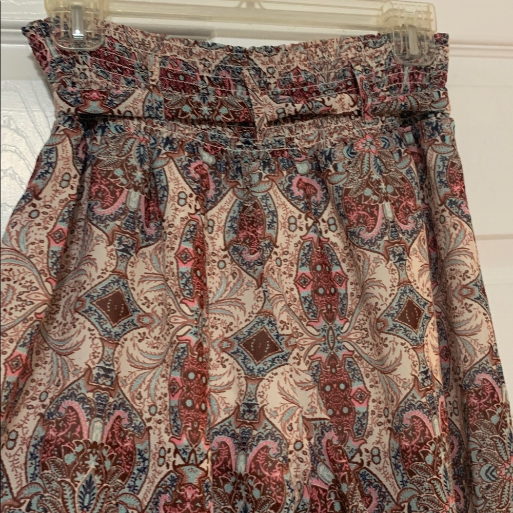Truth NYC Wide Leg Palazzo Pants Flowy Feminine Pull-on Bohemian Tie Detail